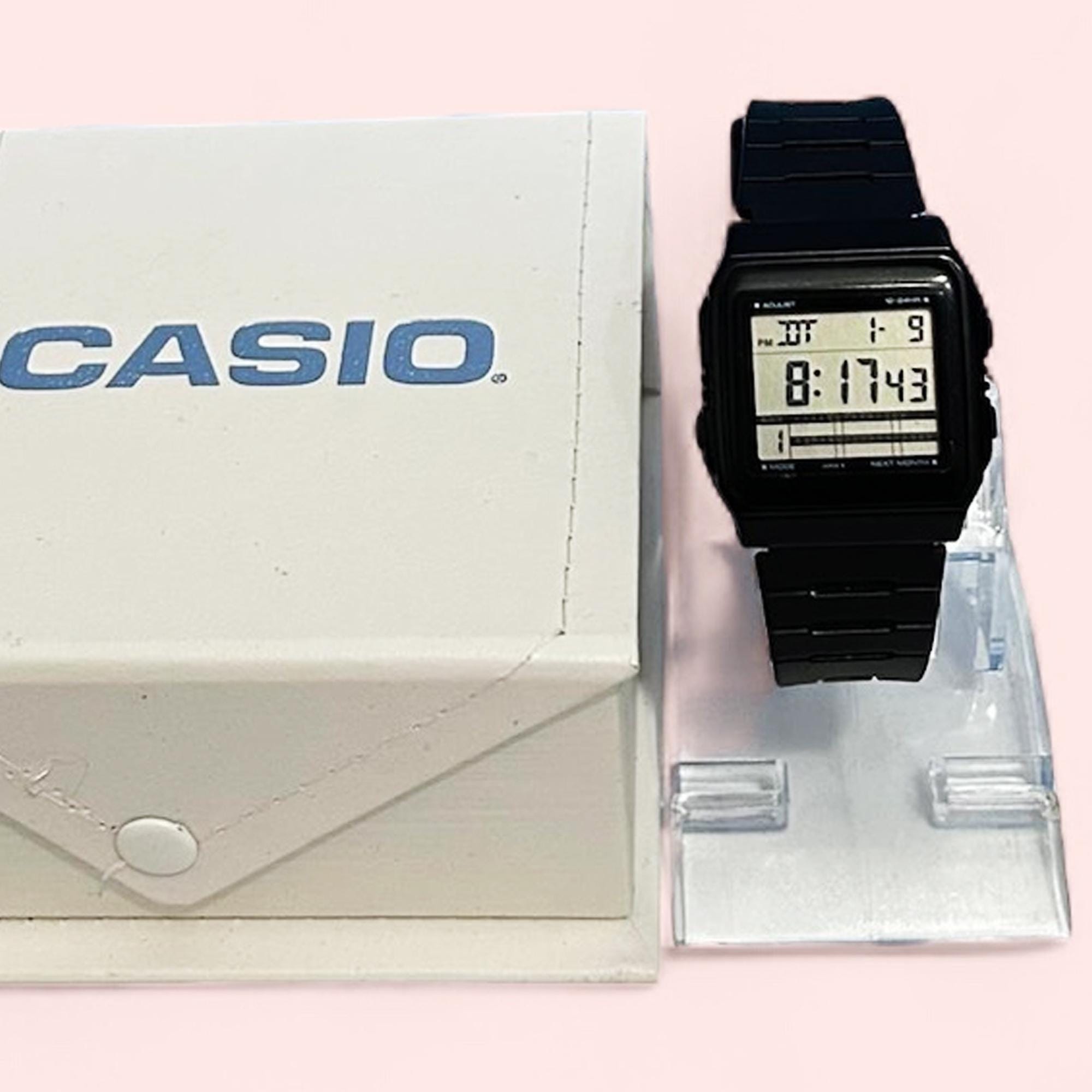 ULTRA RARE Vintage Casio W-49 Calendar Memo Men's 1980s Mod: 551