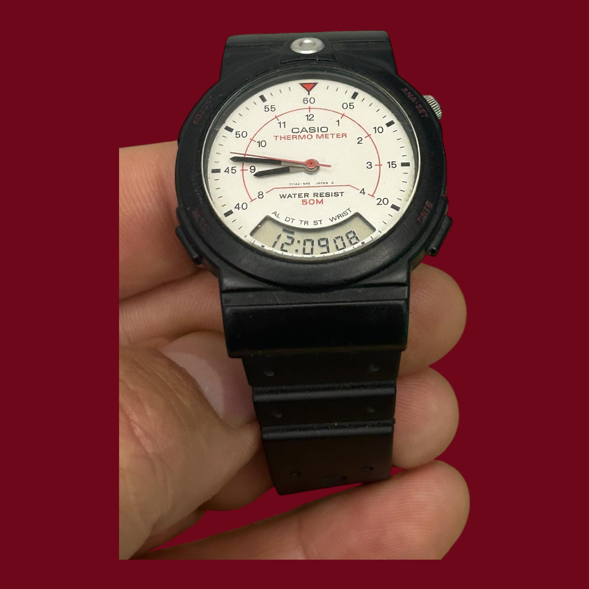 希少な温度計 カシオ AW-10、腕時計、カシオ ヴィンテージ