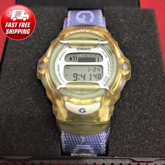 Vintage 1997 Casio Baby G Schock Uhr BG 151 2165 n sehr gutem Zustand Qualitat Original LilaczBelt Wunderschone Armbanduhr Etsy