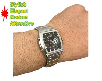 Casio Watch Efa-120 Analog, Digital: Ana-digi Edifice, Fast