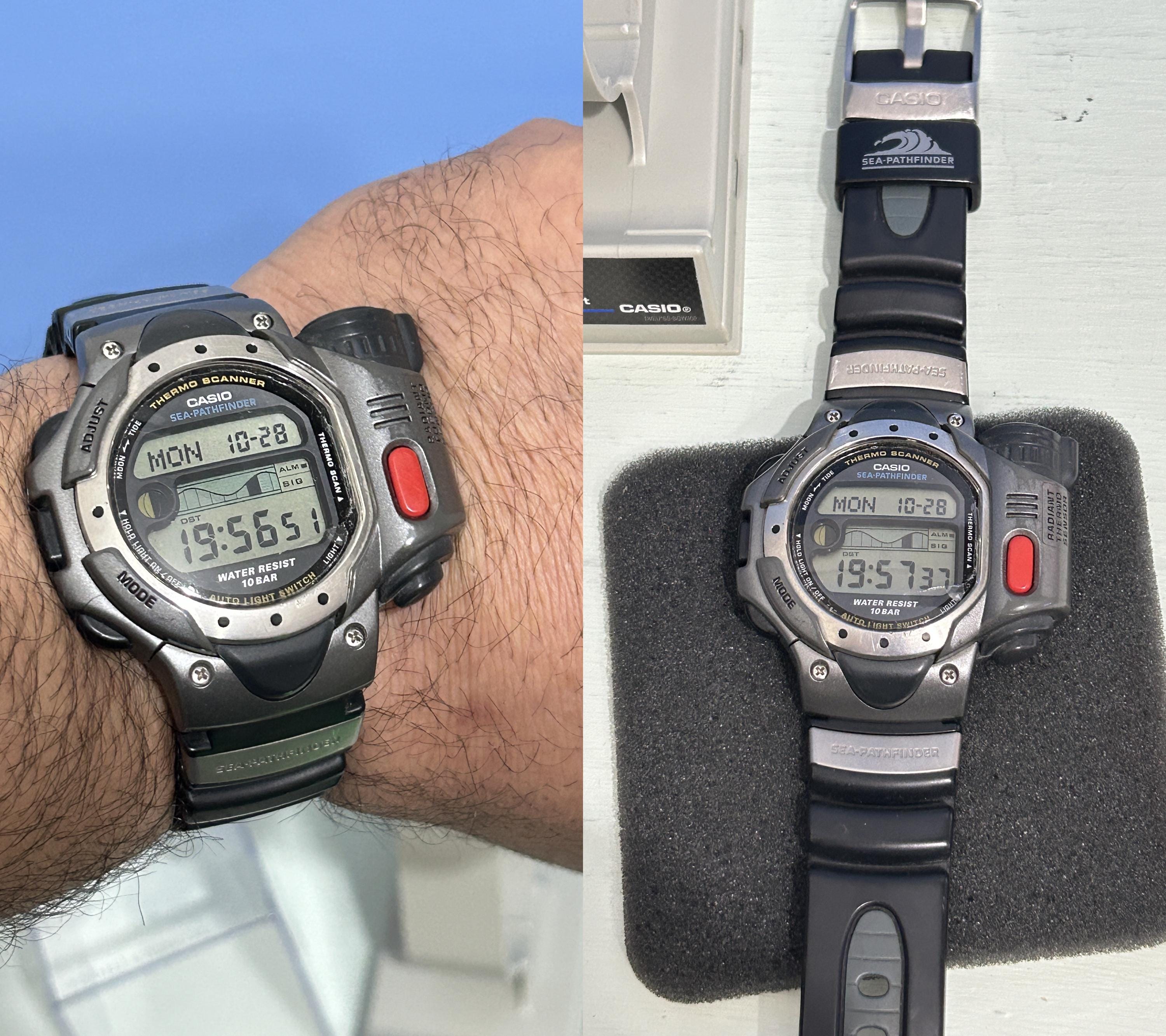 UNUSED Vintage Casio SPF-10 Sea Pathfinder 2031 Digital