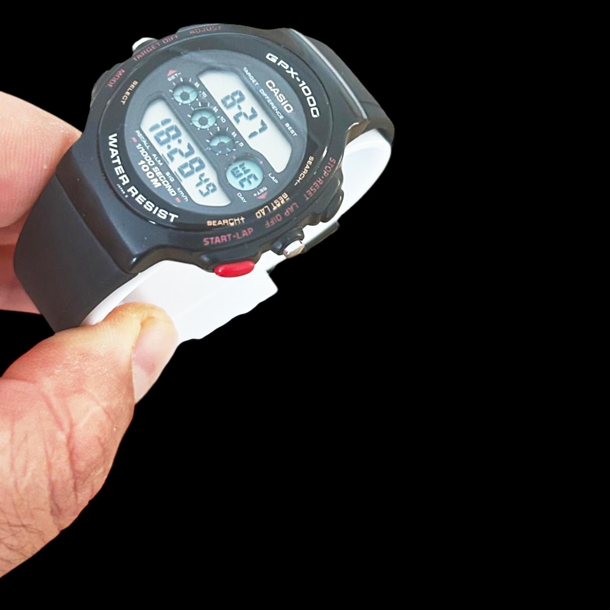 美品レア VINTAGE 90's CASIO GPX-1000 デジタル腕時計 Rare Vintage Casio GPX-1000 Digital Watch - Collectible Japan