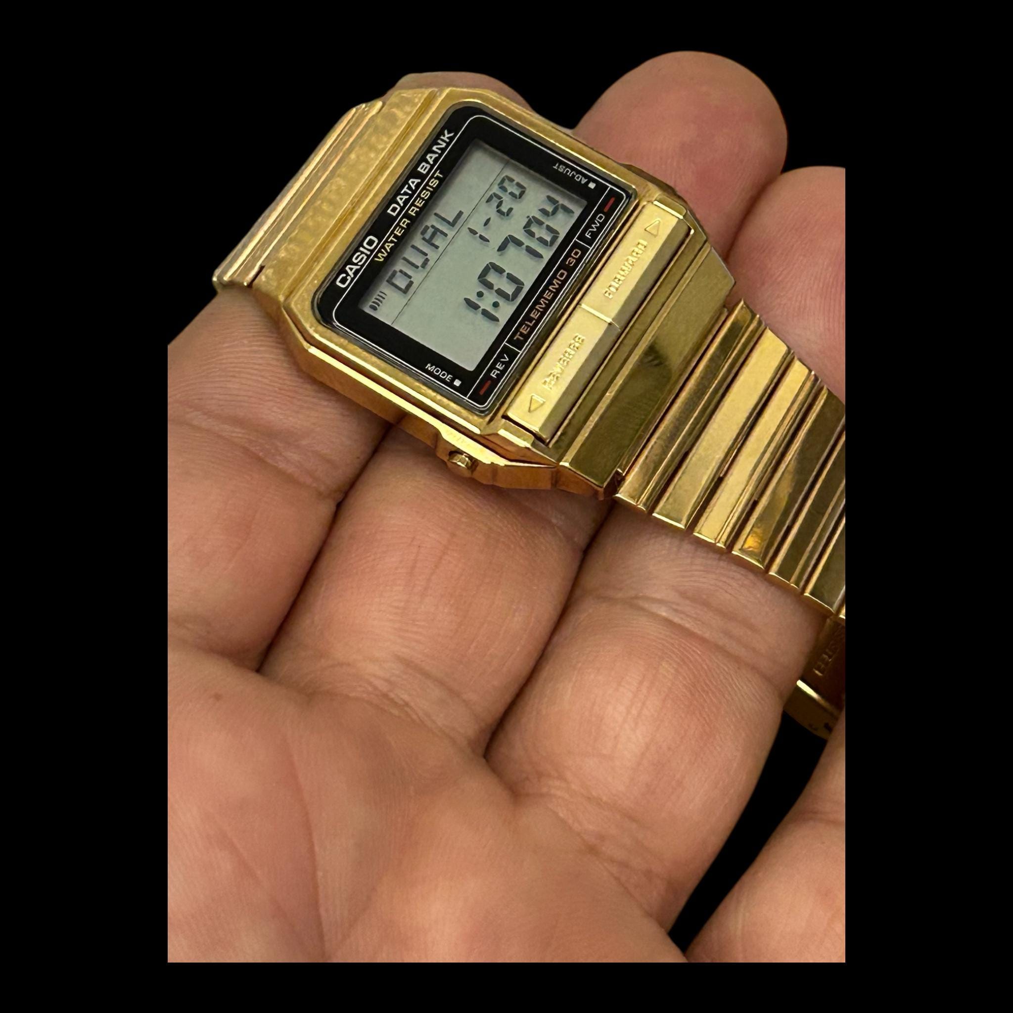 Unused RARE GOLD Tone Casio DB-300 Data Bank Watch Module 671/ - Etsy