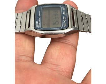 ULTRA RARE Vintage Seiko M354-5020 Lcd Menswatch, Memory Bank