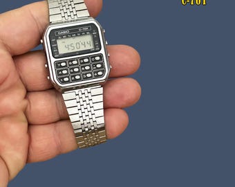 RARE Casio 50QS-17 3 BUTTON Led Digital Watch Fully Working Japan