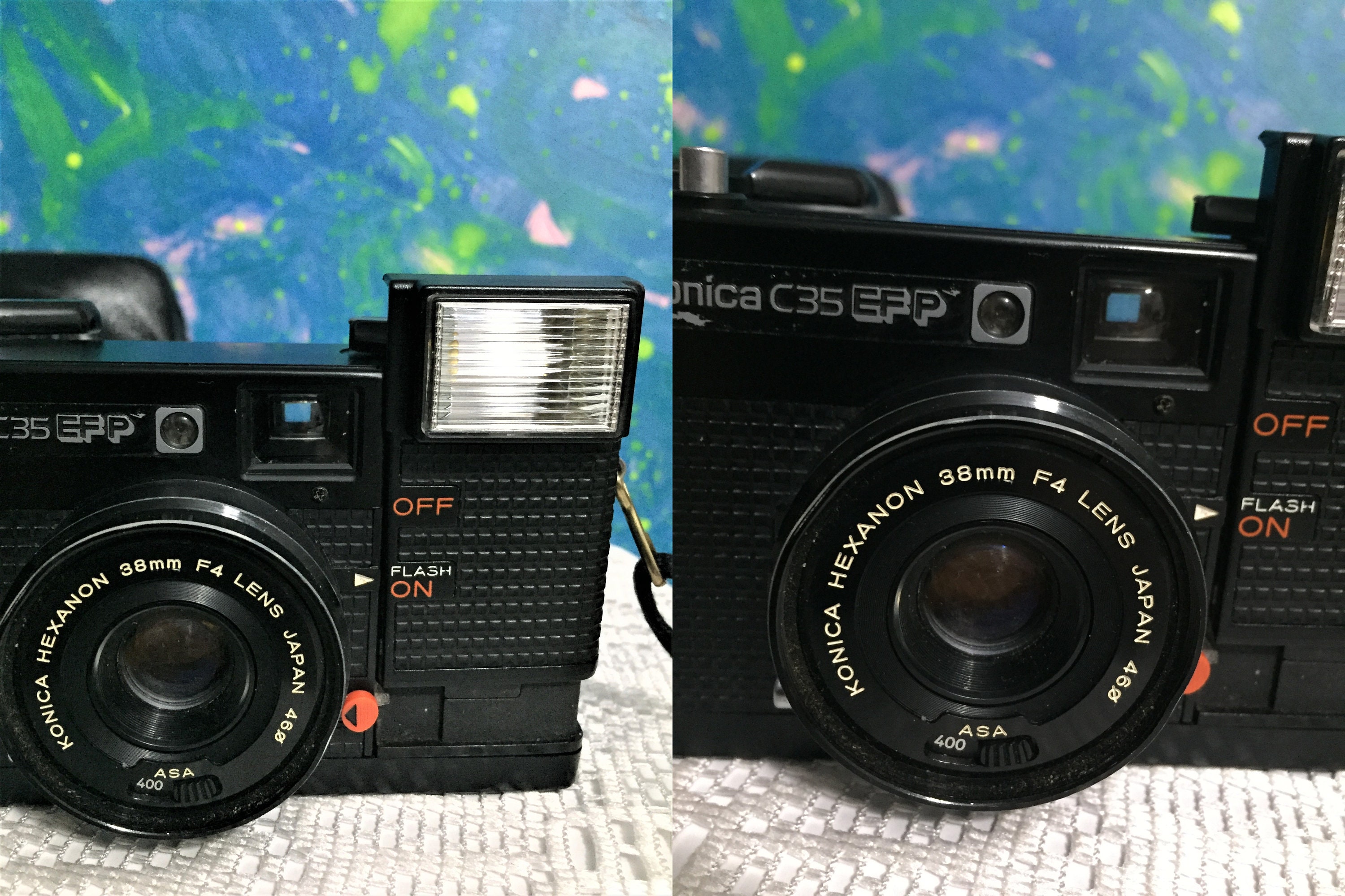 Vintage Konica C35 EF3 Camera: Hexanon 35mm F2.8 Lens, Street