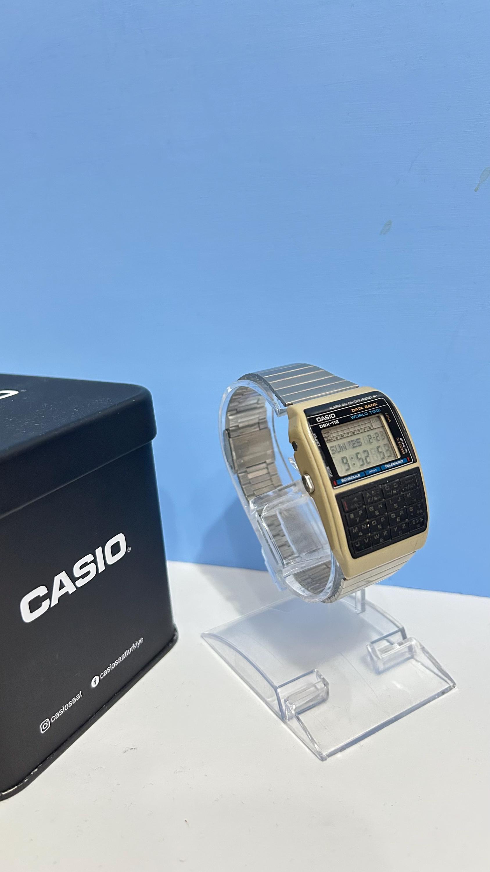 CASIO Vintage Data Bank DBX-112, Retro, Omega Casio Watch - Etsy