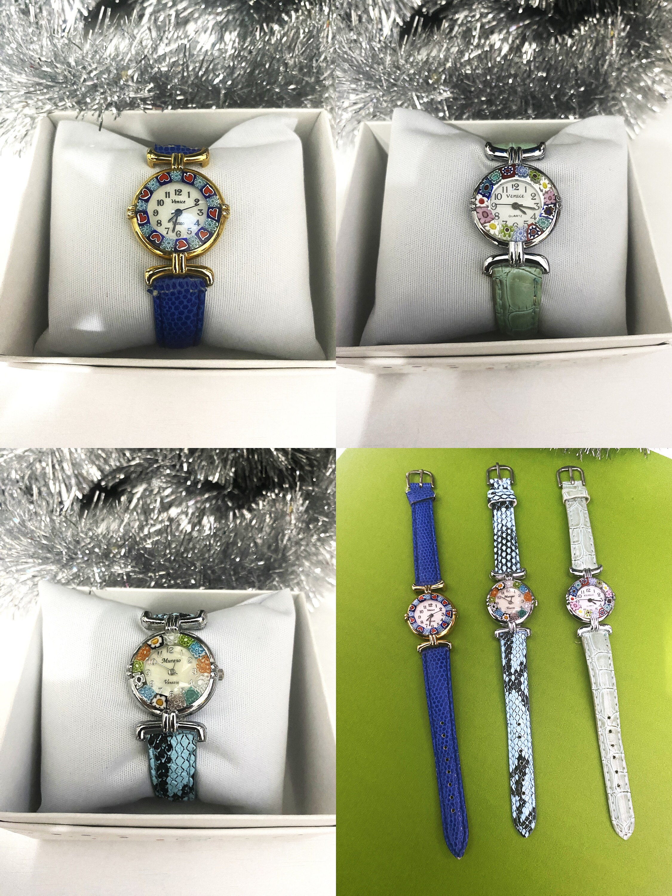Vintage 1990\'s Murano Glass Quartz Watch Venice Vecchia Venezia Murano glass watch for women | Mercari main image 3