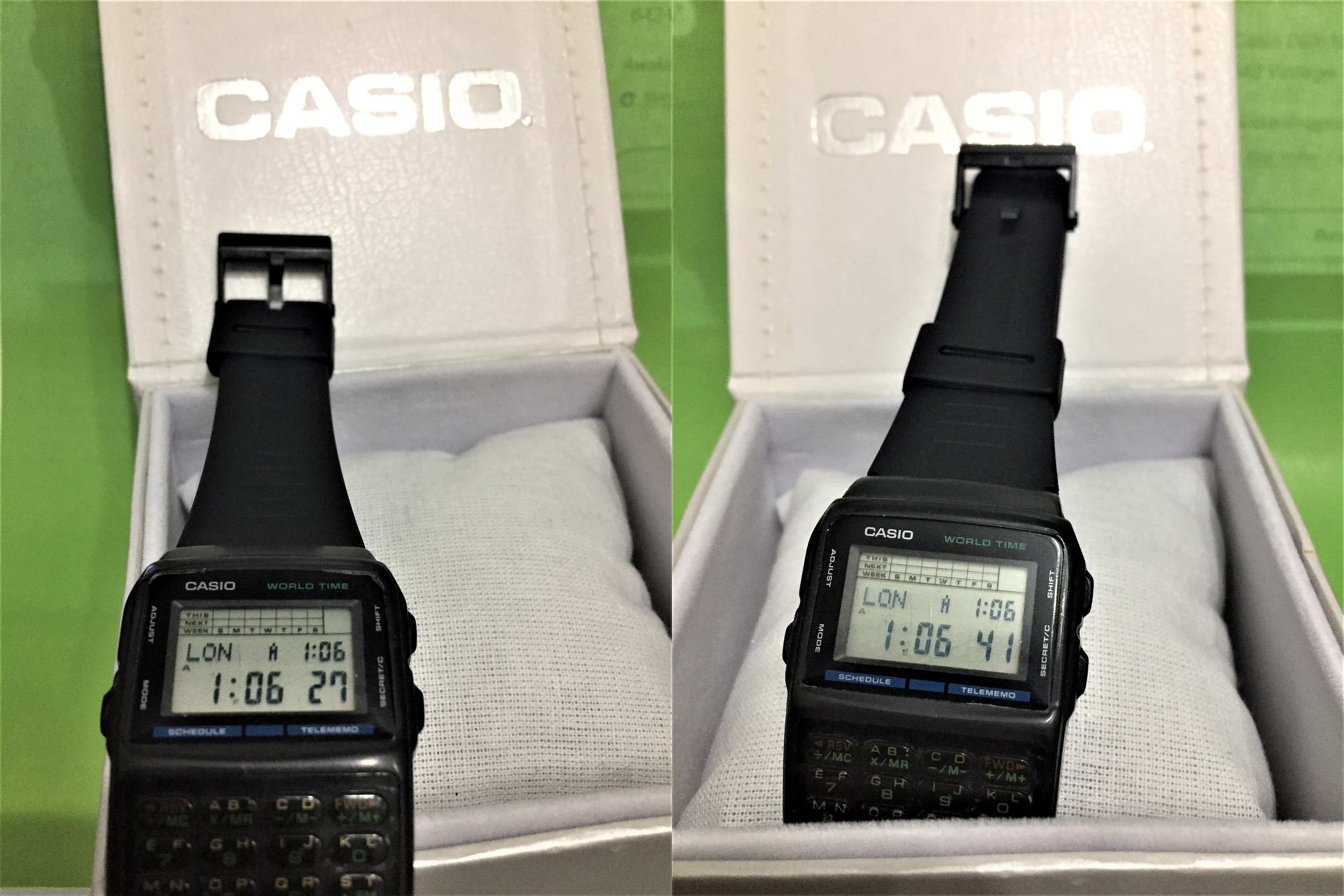 Vintage Casio DBX-103/ Digital Calculator Data Bank/ Watch