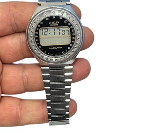 ULTRA RARE Collectible Citizen Scientific-calculator-watch 49-9315
