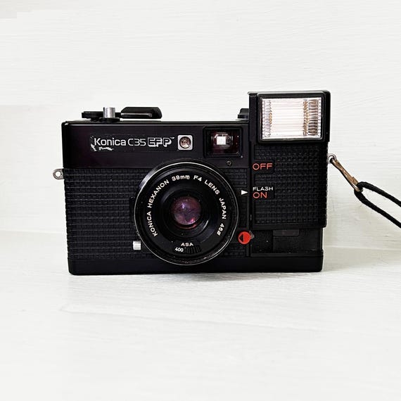 フィルムカメラ Konica C35 EF3 Vintage Konica C35 EF3 Black /camera With /with Battery
