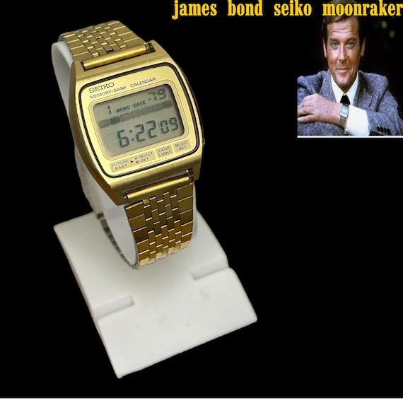 Vintage Seiko M 354-5029 Memory Bank Calendar Digital Watch, James