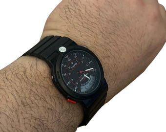 Rare Black Dial THERMOMETER Casio AW-10, Watch, Casio Vintage