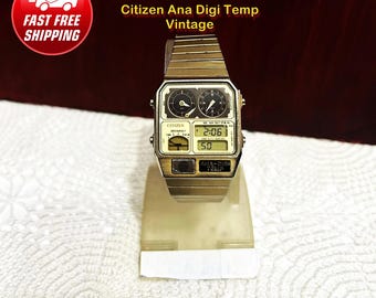 Vintage Citizen 1980 First Temp Sensor Alarm Chrono Rare