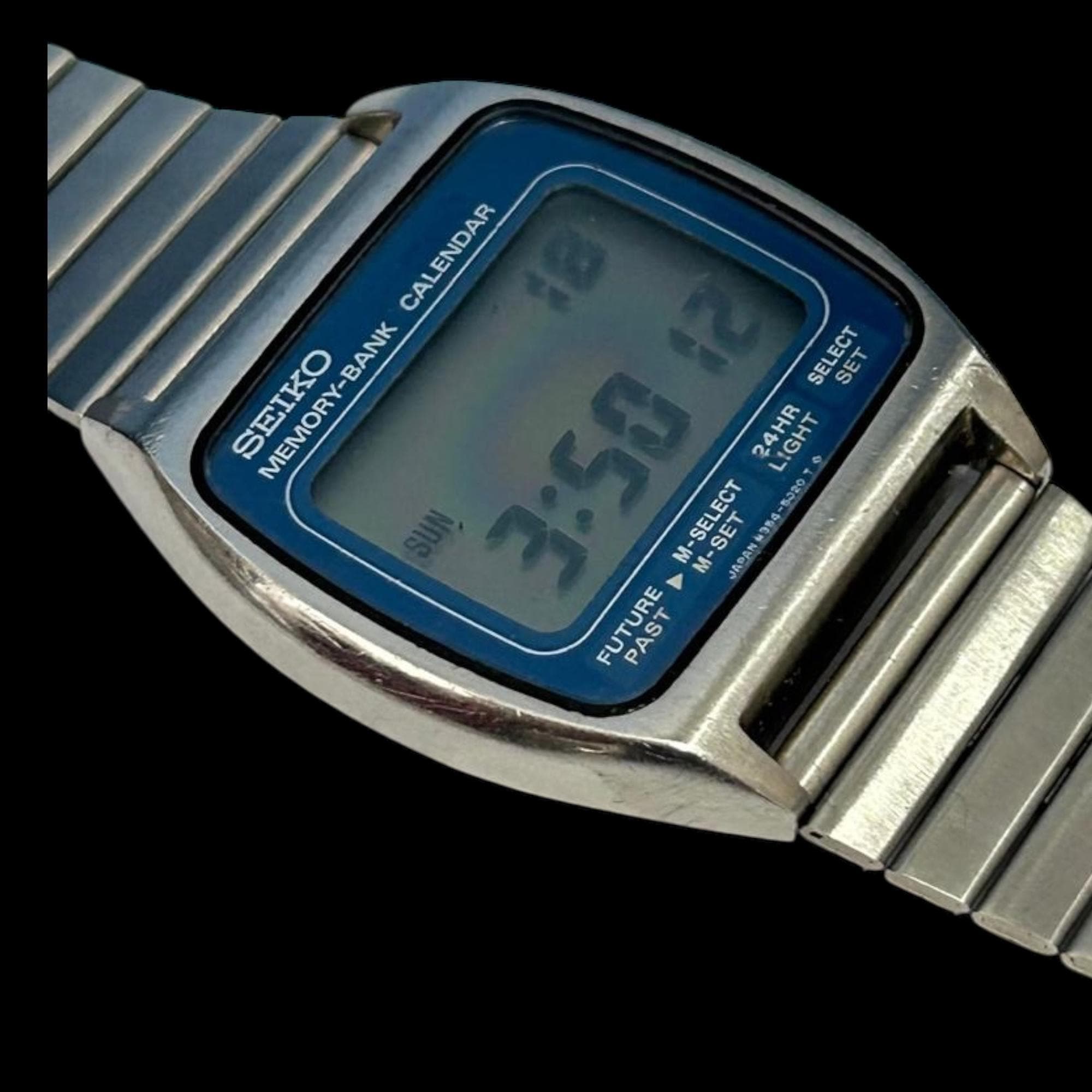 ULTRA RARE Vintage Seiko M354-5020 Lcd Menswatch, Memory Bank