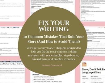Notion Guide for Fiction Writers: Fix Common Writing Mistakes (PDF Download)