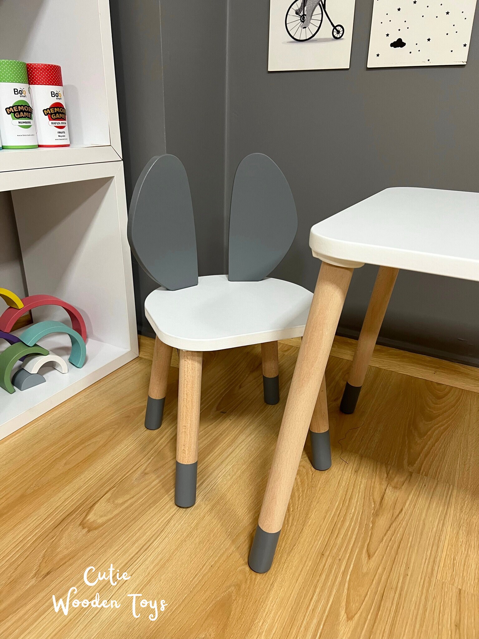 Montessori Table and Chair Wooden Kids Table and Chairs Set - Etsy