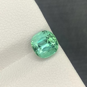 Afghanistan Sea Foam  Green Tourmaline Gemstone, Delicate Green Tourmaline Cut Stone For Jewelry, Flawless Cut Tourmaline Gem, 1.45 Carat