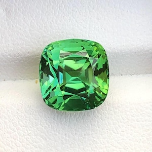 Deep Green Tourmaline Gemstone, Faceted Green Tourmaline Gem, Engagement Ring & Jewelry Making With Green Tourmaline Gemstone, 6.380 Carat
