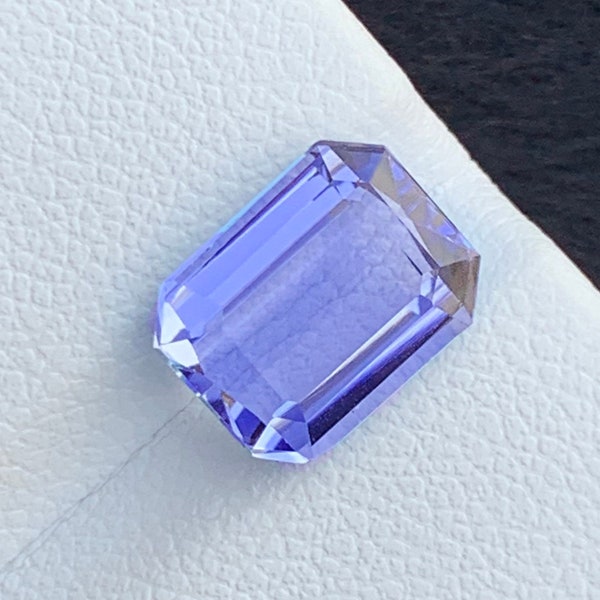 Natural Aquamarine Gemstone, Santa Maria Blue Colored Emerald Cut, Ring And Jewelry Size Aquamarine Loose Gemstone , 3.35 Carats.