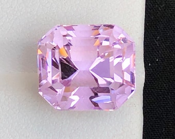Pink Kunzite Gemstone, Eye Clean Ascher Cut, 13.50 Carats