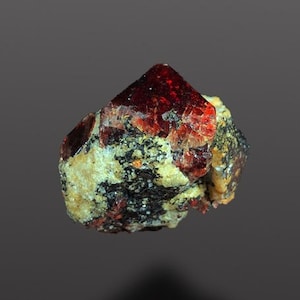 Zircon Specimen, Pyramid Shape Zircon Crystal, Natural Zircon Crystal, Terminated Zircon Crystal, Red Zircon, Zircon Crystal, 72.50 Gram
