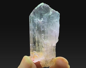 Cristal de Kunzita Rosa: Piedra de Espodumena Terminada en Bruto (21,60 g)