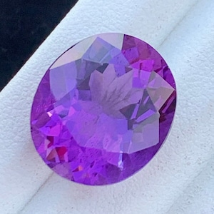 Indigo Amethyst Oval Pendant Stone Etsy