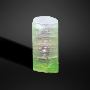 Green Pink Bi Colour Tourmaline Crystal, Natural Tourmaline Crystal, Terminated Tourmaline Crystal, lustrous Tourmaline Crystal, 4 gram