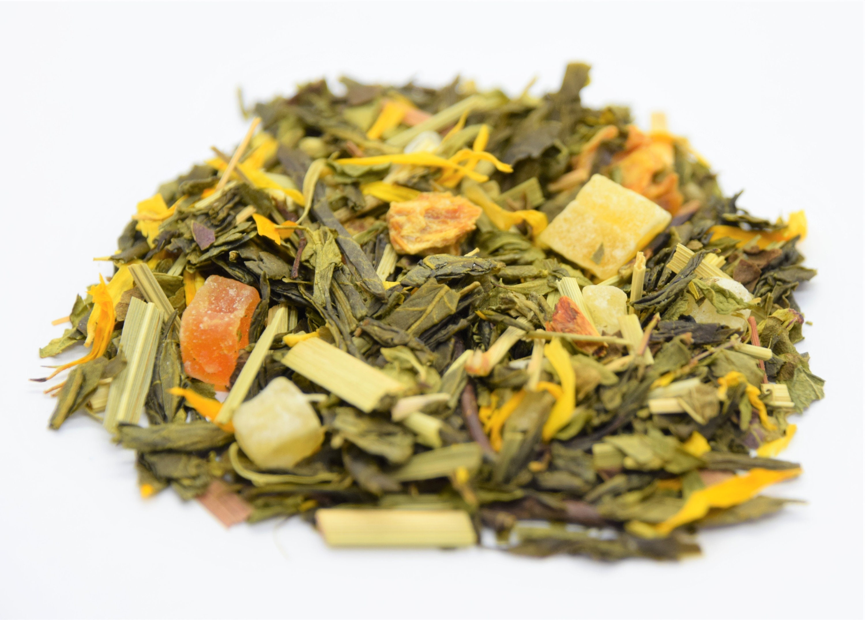 Thé Vert Peche Glacee Citron-Peche Sachet 50 Gr