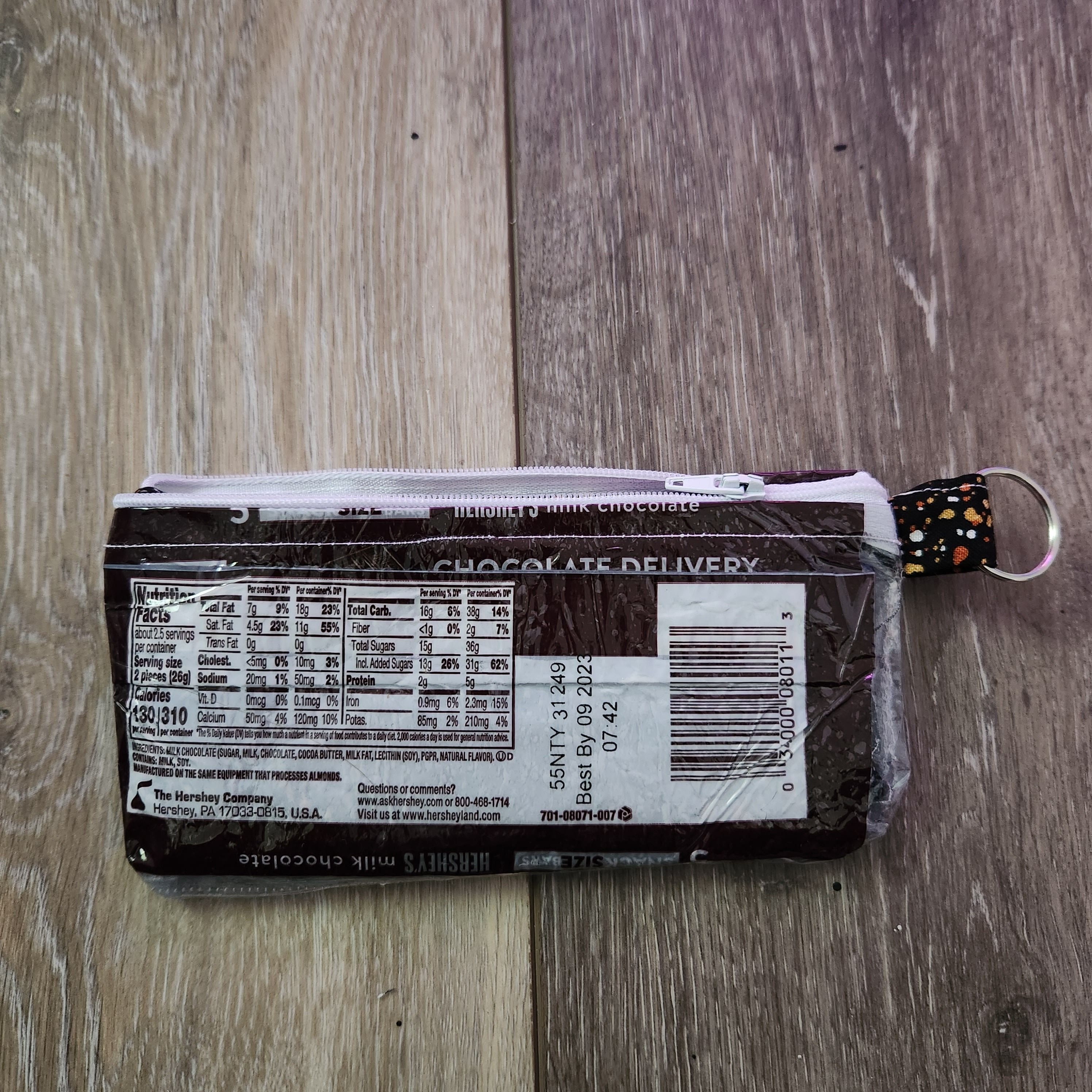 Hersheys Milk Chocolate Candy Wrapper Key Chain Holder Homemade - Etsy