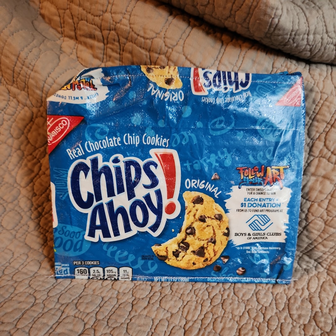 Chip Ahoy Recycled Candy Wrapper Etsy