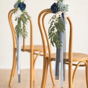 Aisle decoration • Chair decoration • Wedding Pew Decorations • Flowers Arrangements • Ceremony Decoration • Pew Decorations • Wedding Decor