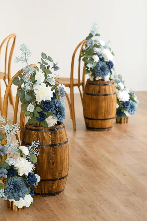 Wooden Barrel Decoration - Small Whiskey Barrel Planter For Succulents & Boho Decor - View #4