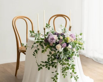 Lilac Floral Swags, Sweetheart Table Decor, Set of 2