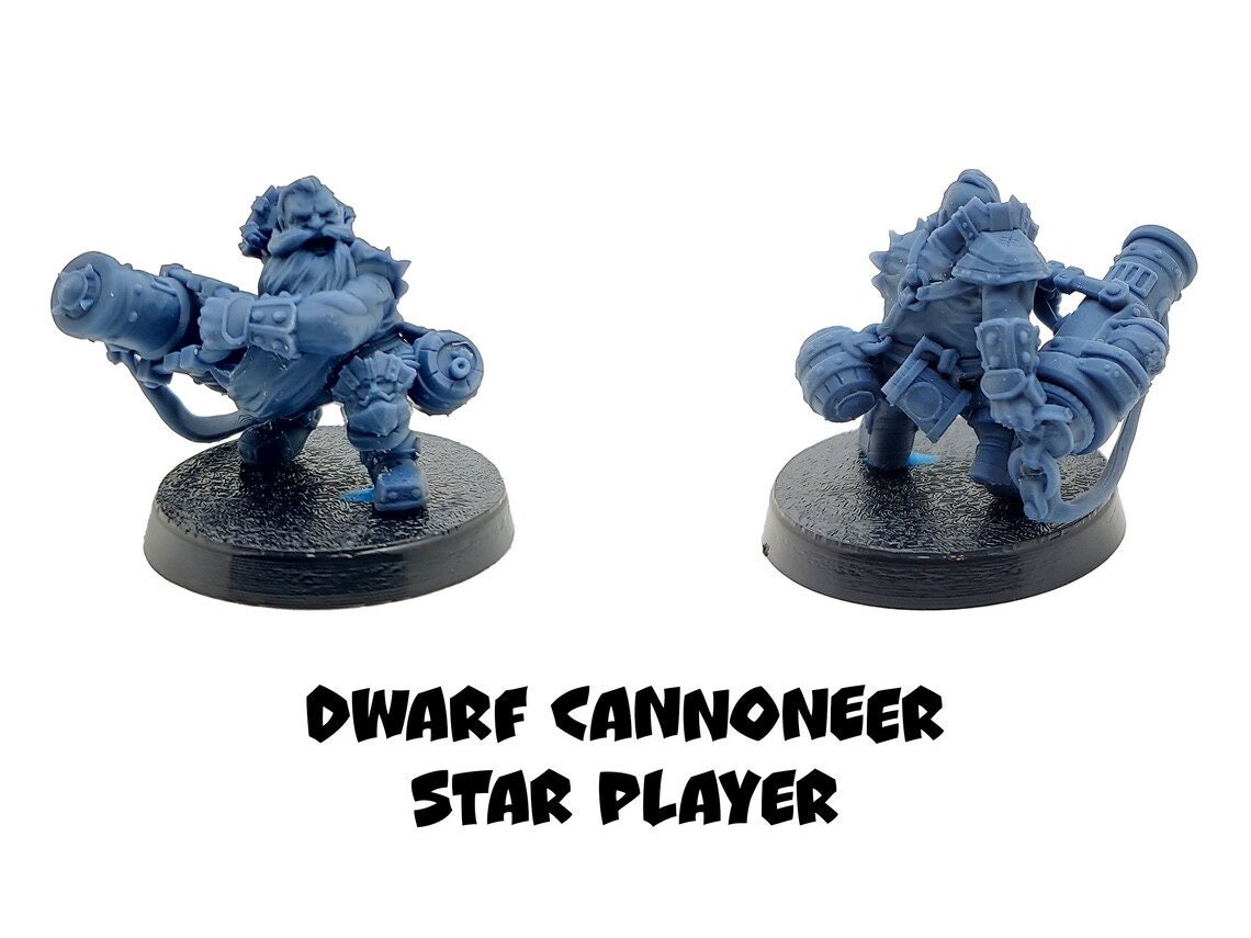 Dwarf Cannoneer Star Player - UGNI Miniatures