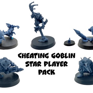 Cheating Goblin Star Player Pack - BruteFun Miniatures