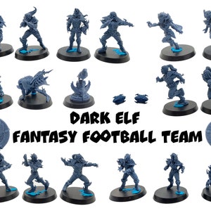 Dark Elf Fantasy Football Team - UGNI Miniatures