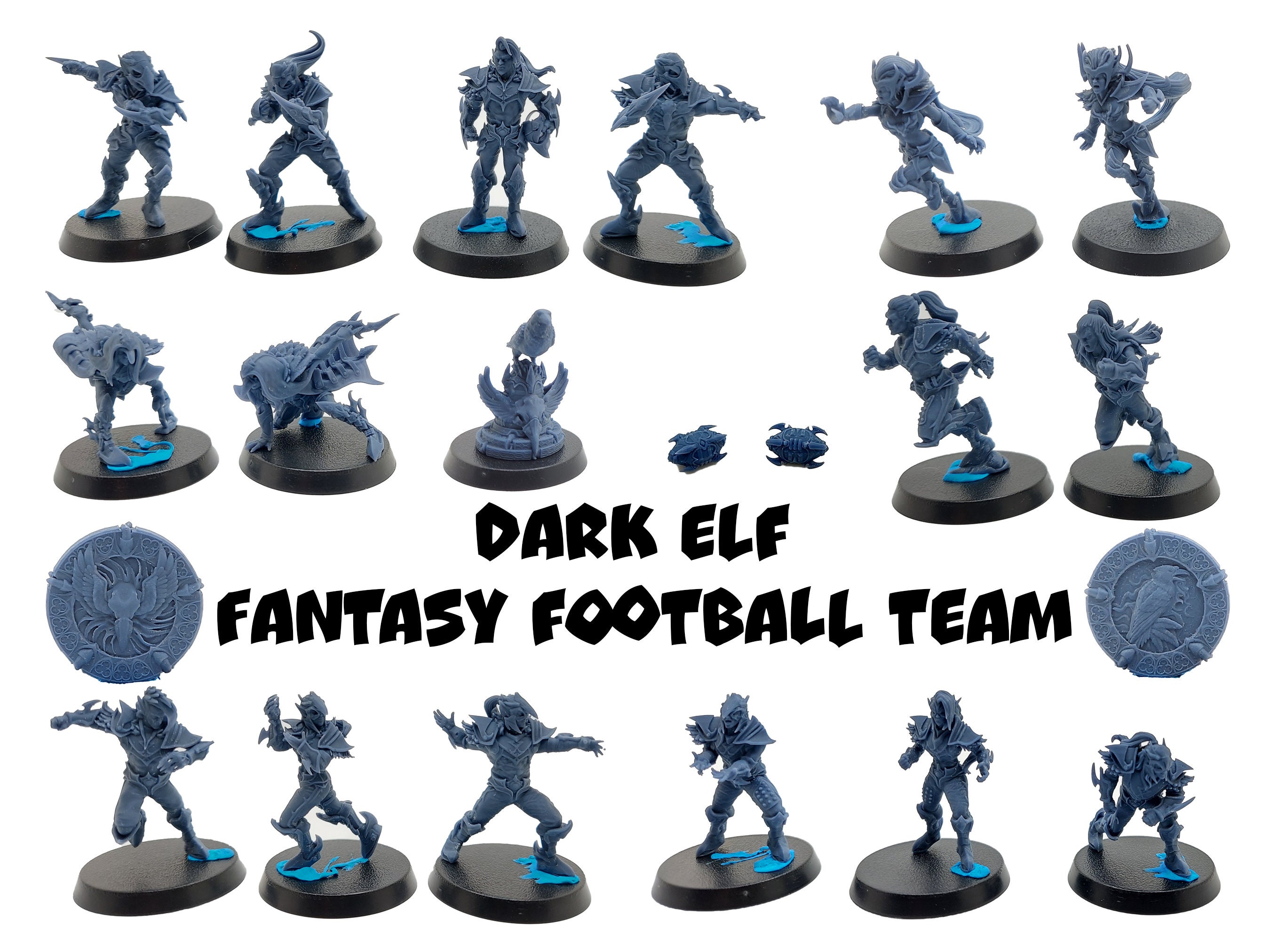 Dark Elf Fantasy Football Team - UGNI Miniatures