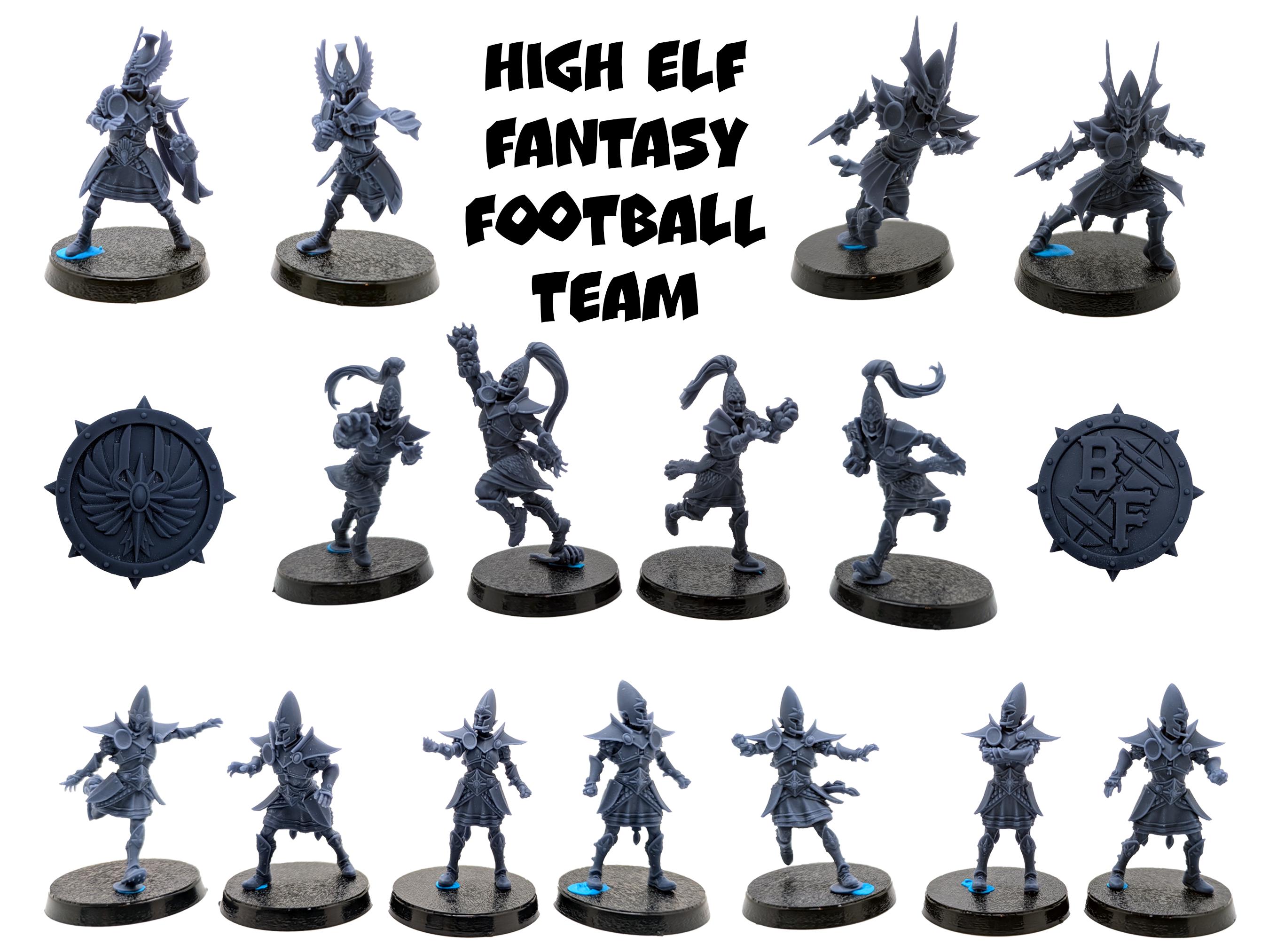 Équipe de football Fantasy Hauts Elfes - BruteFun Miniatures
