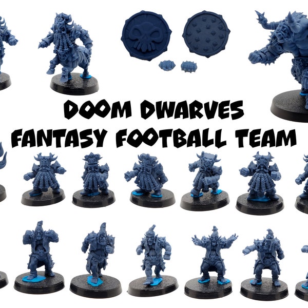 Doom Dwarves Fantasy Football Team - Realm of Paths