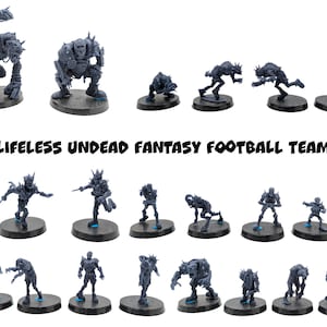 Équipe de football Fantasy morts-vivants sans vie - BruteFun Miniatures