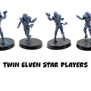 Twin Elven Star Players - BruteFun Miniatures