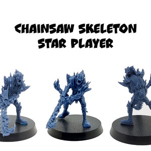 Skeleton with Chainsaw Star Player - BruteFun Miniatures