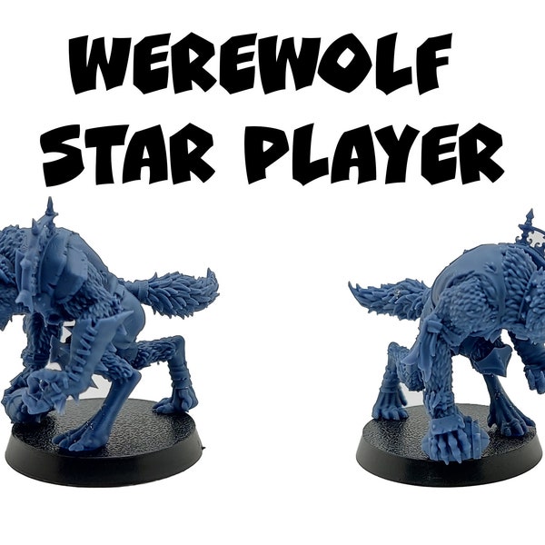 Werewolf Star Player - BruteFun Miniatures