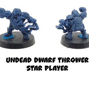 Undead Dwarf Thrower Star Player - Realm of Paths