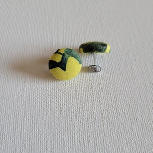Button earrings