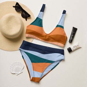 Recycled high-waisted bikini