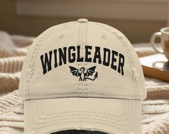 Wingleader Dad Hat: Fantasy Romance Dragon Rider Bookish Cap