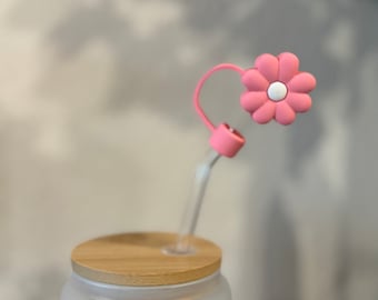 Strohhalmverschluss | Topper | Blume | Kaktus | Libbeygläser | Geschenkidee